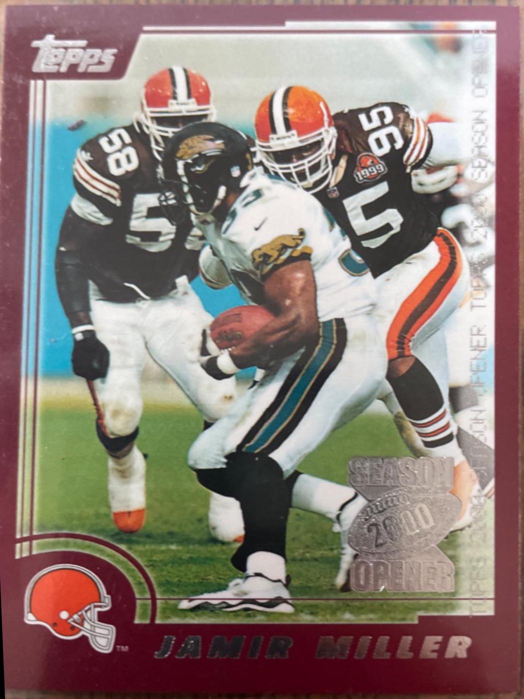 Jamir Miller #168 2000 Topps Season Opener Football