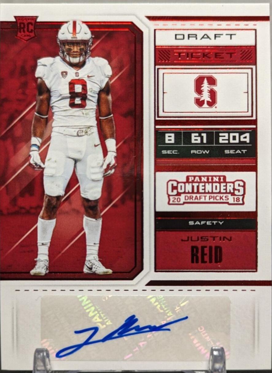 Justin Reid [Red Foil Autograph] #293