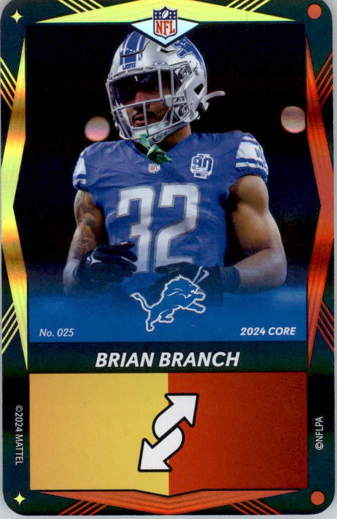 Brian Branch #25 2024 Uno Elite Core Edition Football