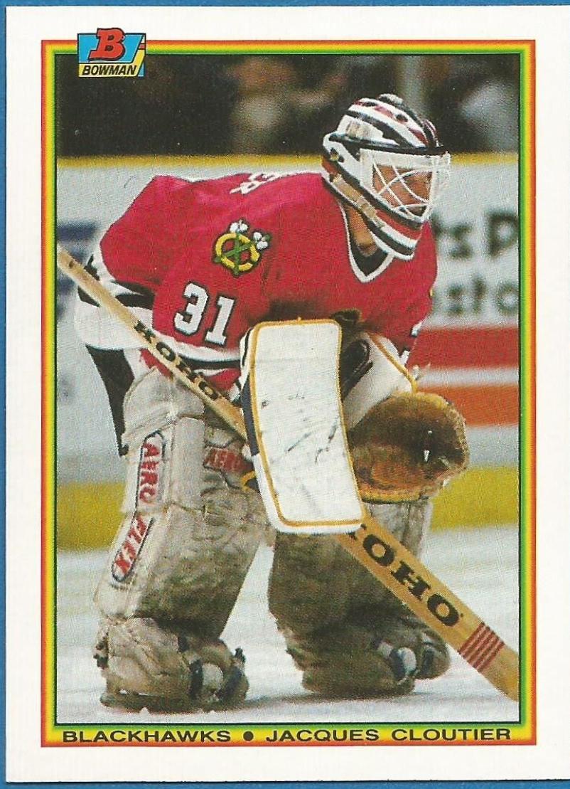 Jacques Cloutier #11 Hockey Cards 1990 Bowman