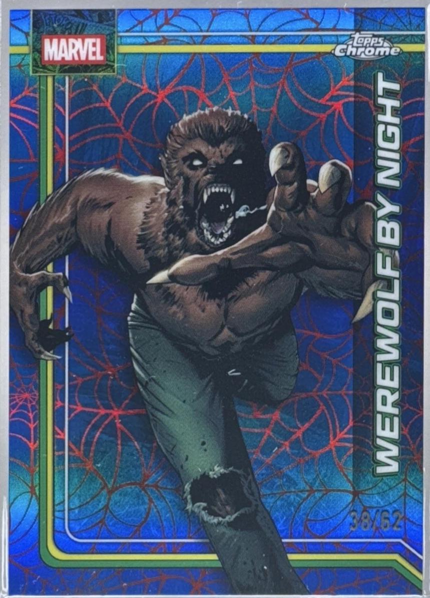 Werewolf by Night Spider-Web Red/Blue Refractor