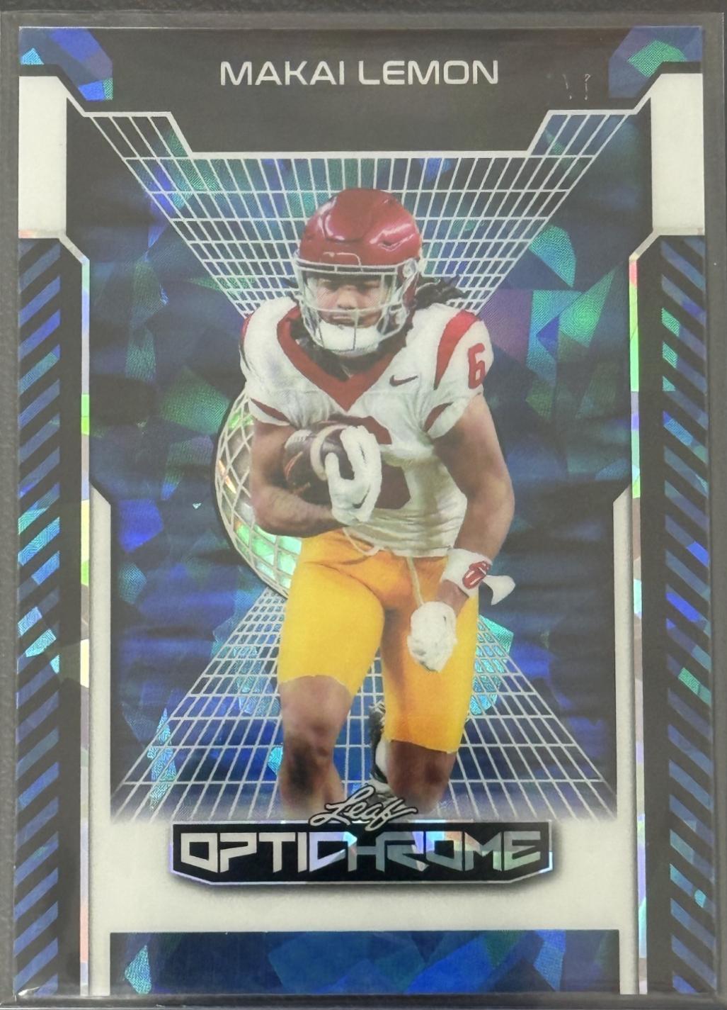 Makai Lemon #171 2025 Leaf Optichrome Football