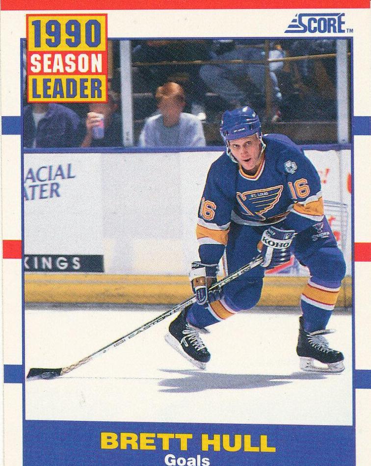 Brett Hull #351 Hockey Cards 1990 Score