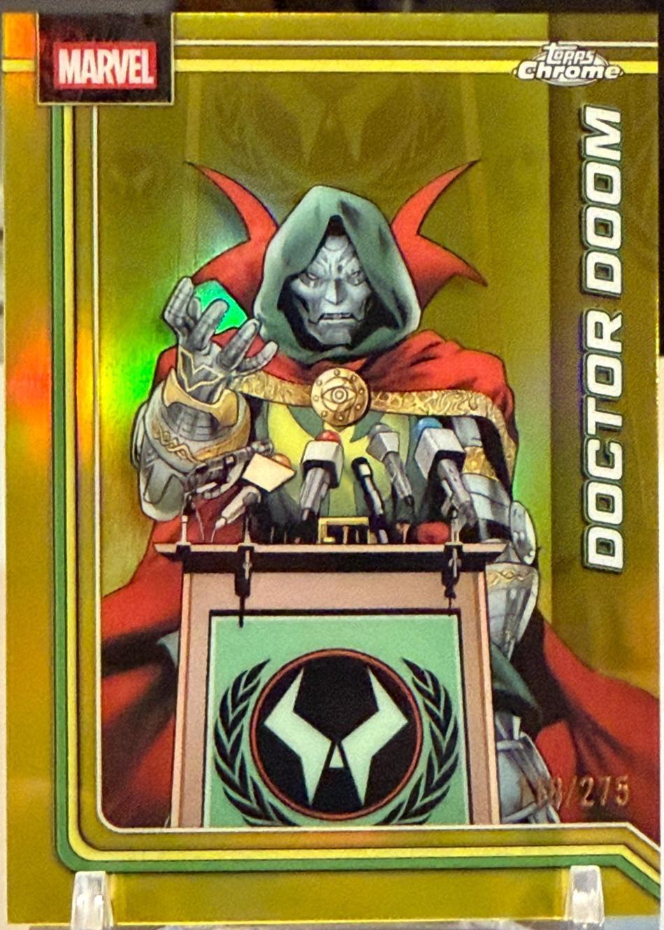 【即日発送/最安】【foil】 Doctor Doom Doctor Doom [Yellow Refractor] #28 Prices | Marvel 2026 Topps