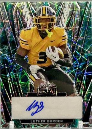 Luther Burden #BA-LB1 2024 Leaf Metal Autograph Football
