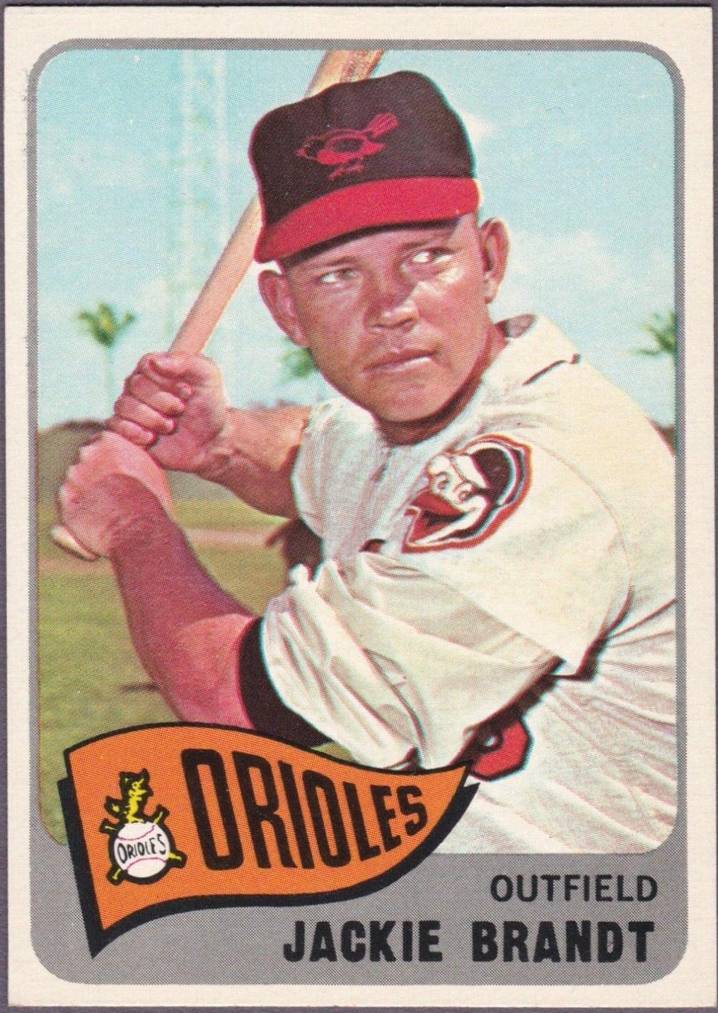 Jackie Brandt #33 Baseball Cards 1965 Topps