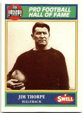 Jim Thorpe #17 Football Cards 1990 Swell Greats