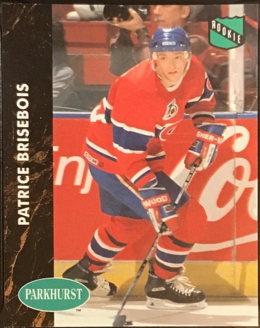 Patrice Brisebois #309 Hockey Cards 1991 Parkhurst