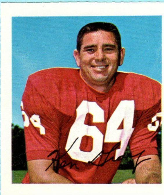 Ken Gray Football Cards 1964 Wheaties Stamps