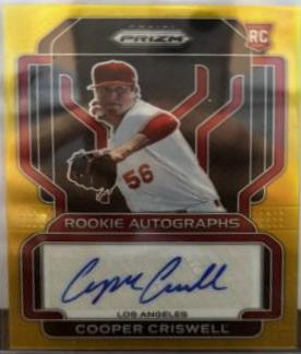 Cooper Criswell [Gold Prizm] #RA-CC