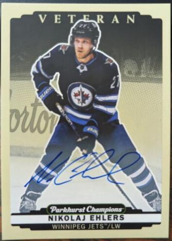 Nikolaj Ehlers #135 Hockey Cards 2022 Parkhurst Champions Autograph