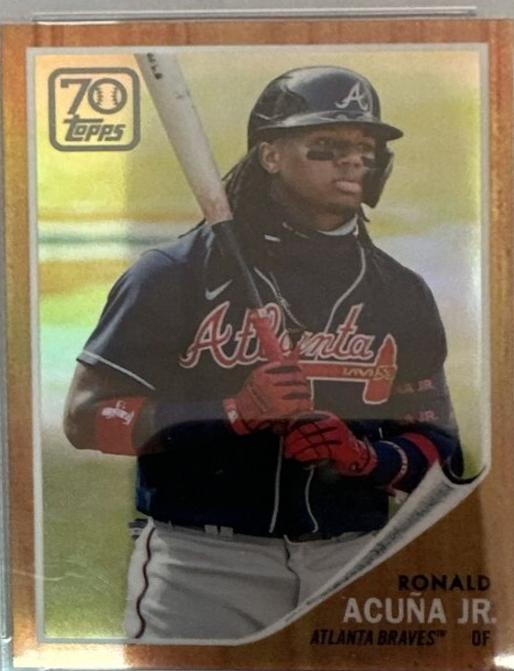 Ronald Acuna Jr. #70YTC-12 Baseball Cards 2021 Topps Chrome 70 Years of Baseball