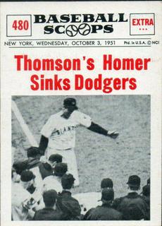 Thomson's Homer: Sinks Dodgers
