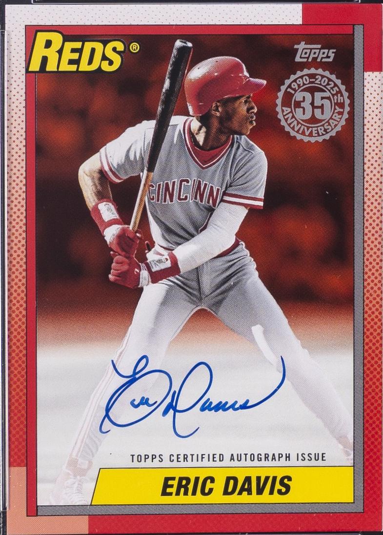 Eric Davis [Orange] #90A-ED Prices | 2025 Topps 1990 Autograph ...
