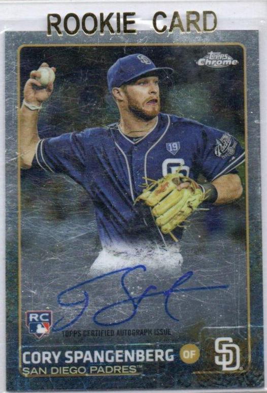 Cory Spangenberg #AR-CS Baseball Cards 2015 Topps Chrome Autograph Rookies