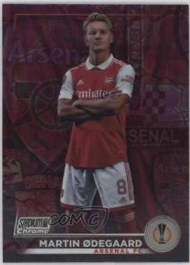 Martin Odegaard #87 2022 Stadium Club Chrome UEFA Competitions