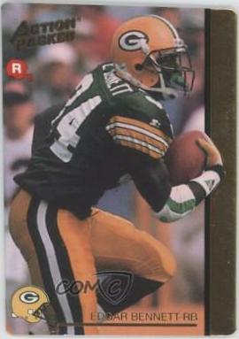 Edgar Bennett #36 Football Cards 1992 Action Packed Rookie Update