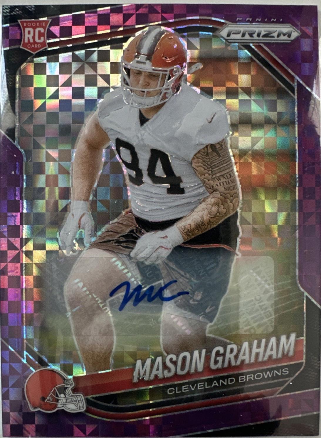 Mason Graham [Rookie Autograph Purple Power] #354 Prices | 2025 Panini ...