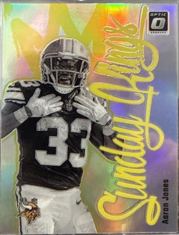 Aaron Jones #26 Football Cards 2024 Panini Donruss Optic Sunday Kings
