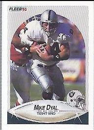 Mike Dyal #252 Football Cards 1990 Fleer