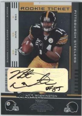 Nate Washington #192 2005 Playoff Contenders Football