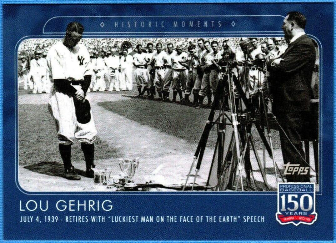 Lou Gehrig #53 Prices | 2019 Topps 150 Years of Baseball