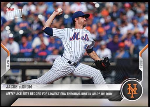 Jacob deGrom #416 2021 Topps Now Baseball