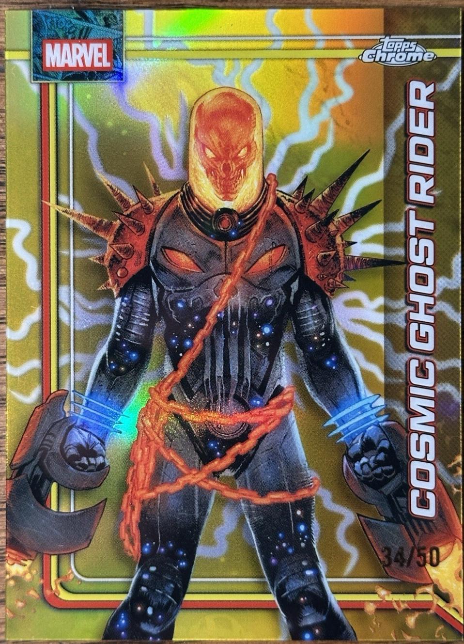 Cosmic Ghost Rider Gold Refractor