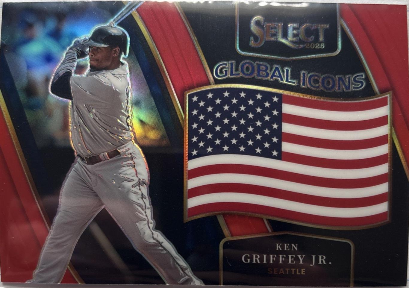 Ken Griffey Jr. [Red] #17 Prices | 2025 Panini Select Global Icons