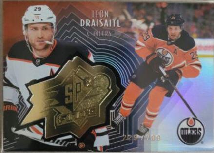 Leon Draisaitl #SF-20 Hockey Cards 2021 Upper Deck SPx Finite