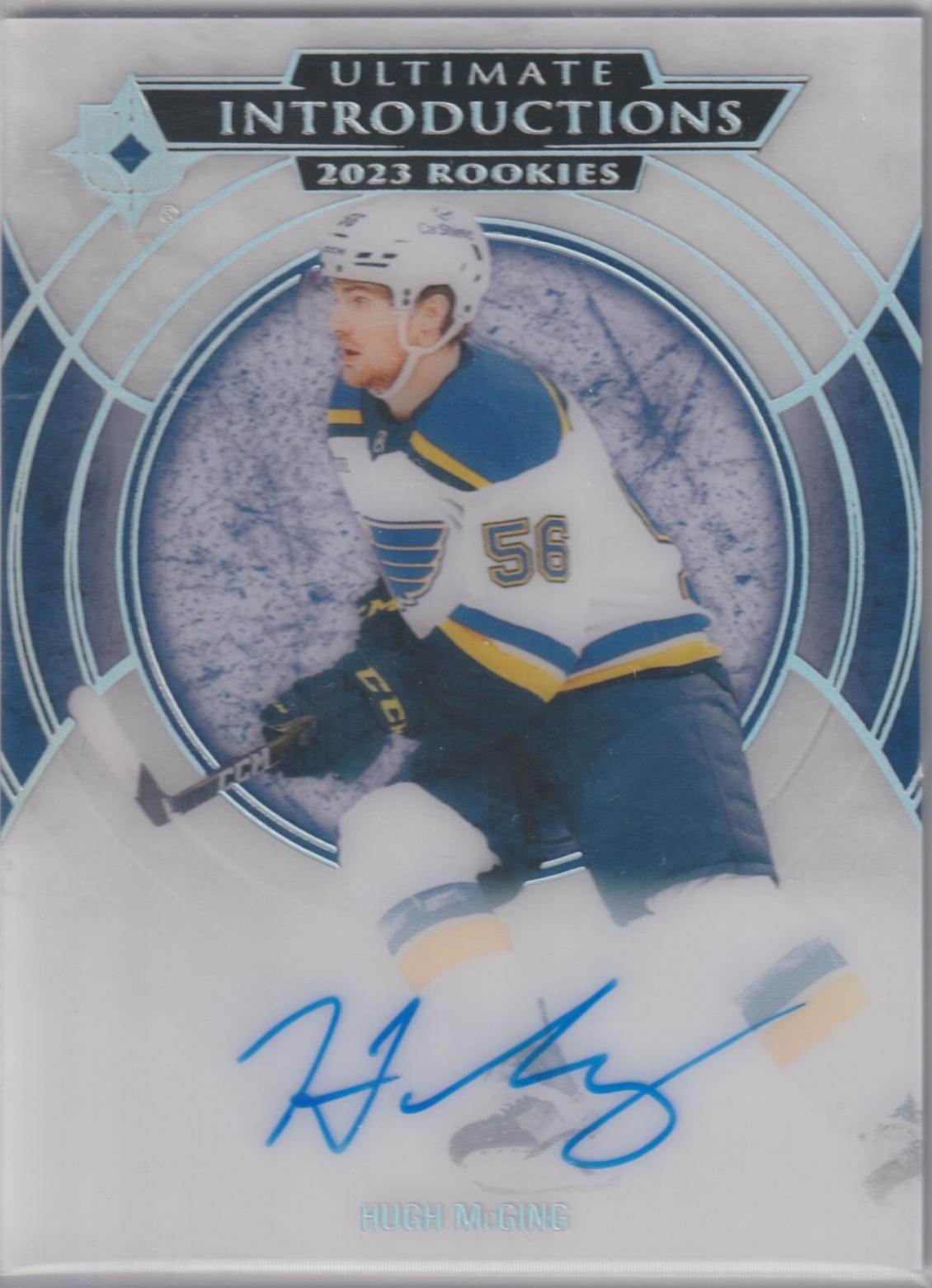 Hugh McGing #UI-42 2023 Upper Deck Ultimate Collection Introductions Autograph Hockey