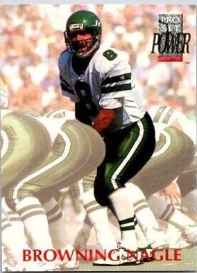 Browning Nagle #204 1992 Pro Set Power Football