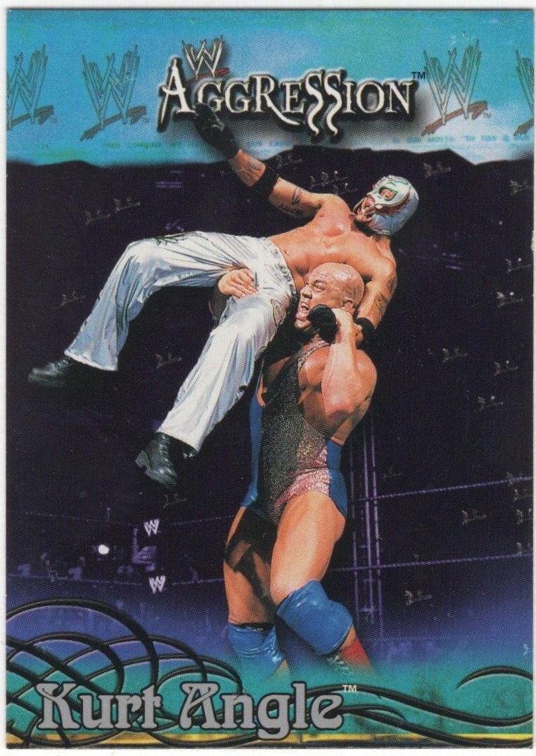 Kurt Angle #61 Wrestling Cards 2003 Fleer WWE Aggression