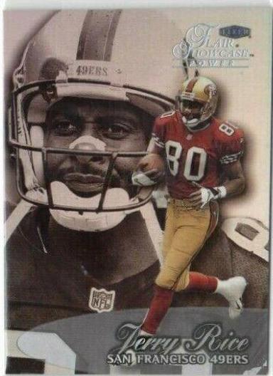Jerry Rice #25 Football Cards 1999 Flair Showcase