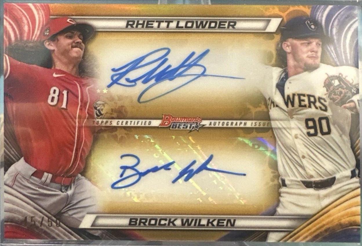 Rhett Lowder / Brock Wilken [Gold Refractor] #DA-LW