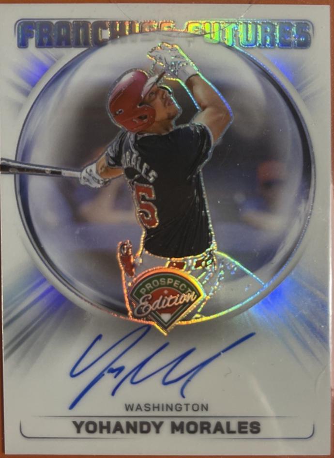 Yohandy Morales #4 Baseball Cards 2024 Panini Prospect Edition Franchise Futures Signature