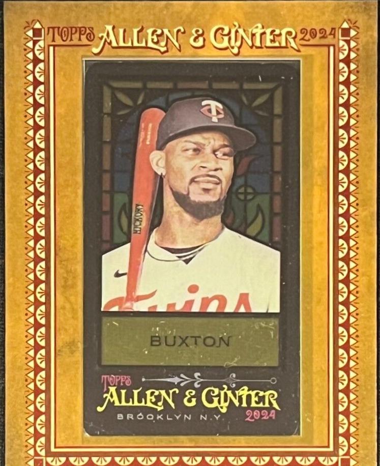 Byron Buxton #30 Baseball Cards 2024 Topps Allen & Ginter Stained Glass Mini