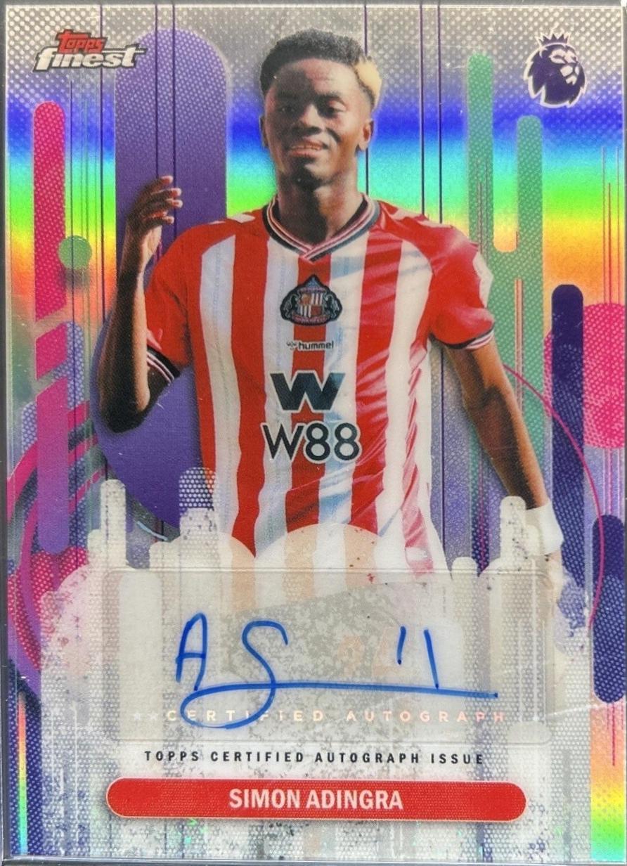 Simon Adingra #FA-SA 2026 Topps Finest Premier League Autograph