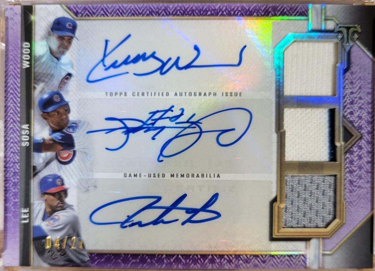 Sammy Sosa #TTAR-SS2 2021 Topps Triple Threads Baseball Autograph Relics