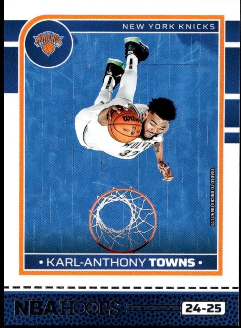 Karl-Anthony Towns #5 Basketball Cards 2024 Panini NBA Hoops