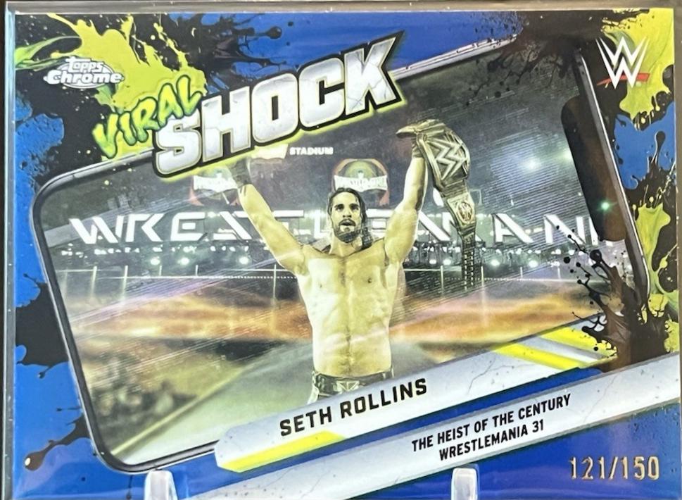 Seth Rollins [Blue Refractor] #VIR-7