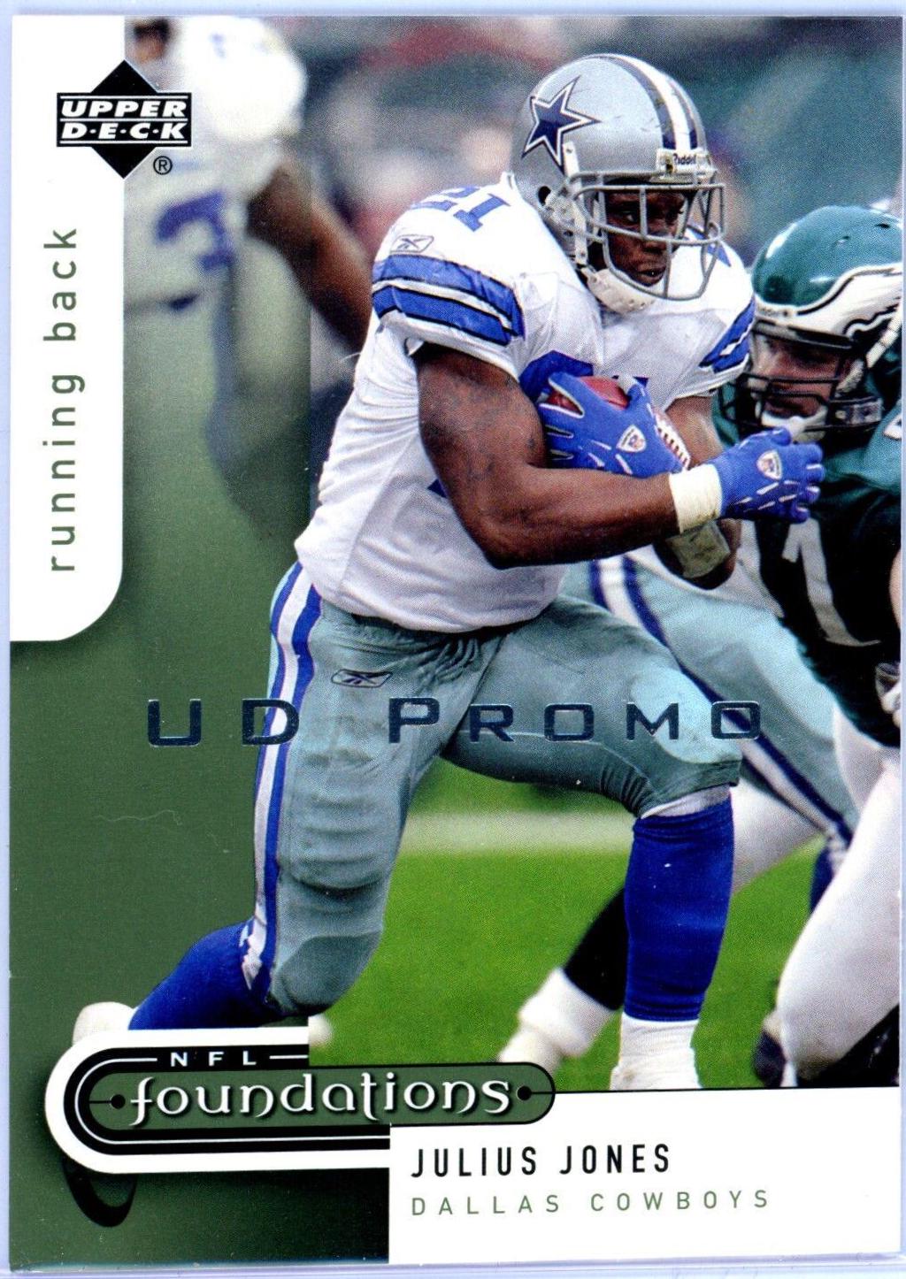 Julius Jones #24 Football Cards 2005 Upper Deck Foundations