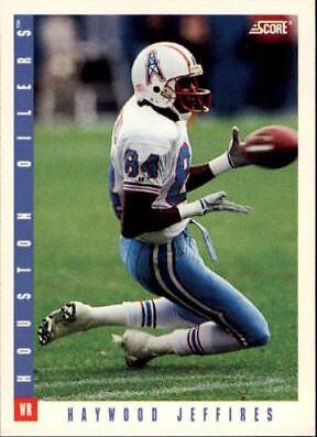 Haywood Jeffires #28 Football Cards 1993 Panini Score