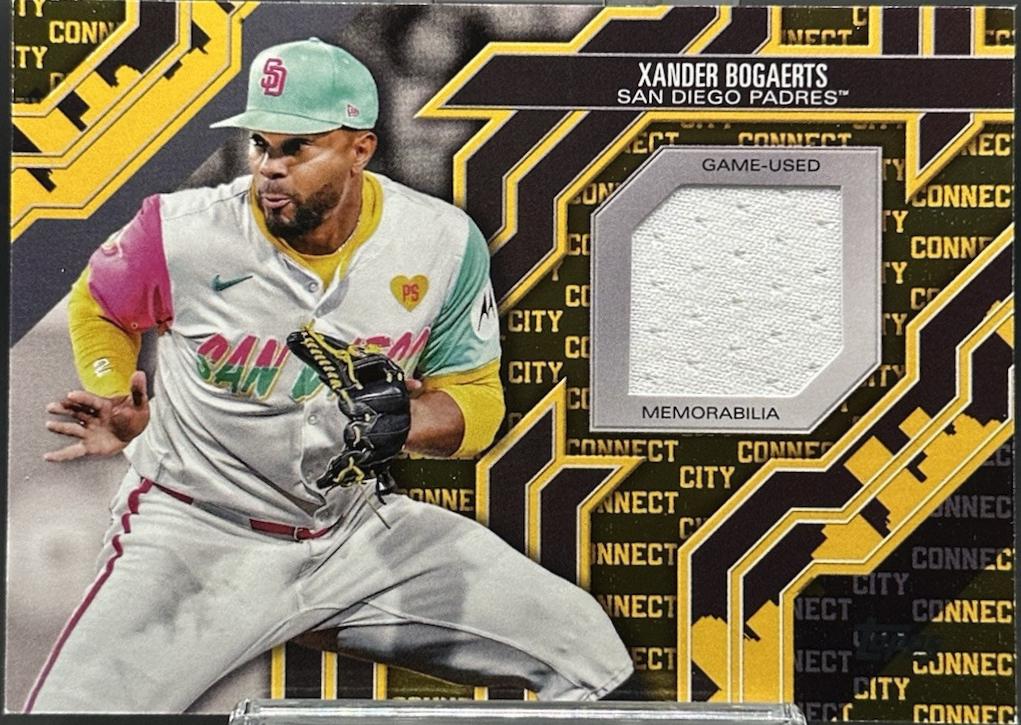 Xander Bogaerts #CC-XB Baseball Cards 2025 Topps City Connect Swatch Collection