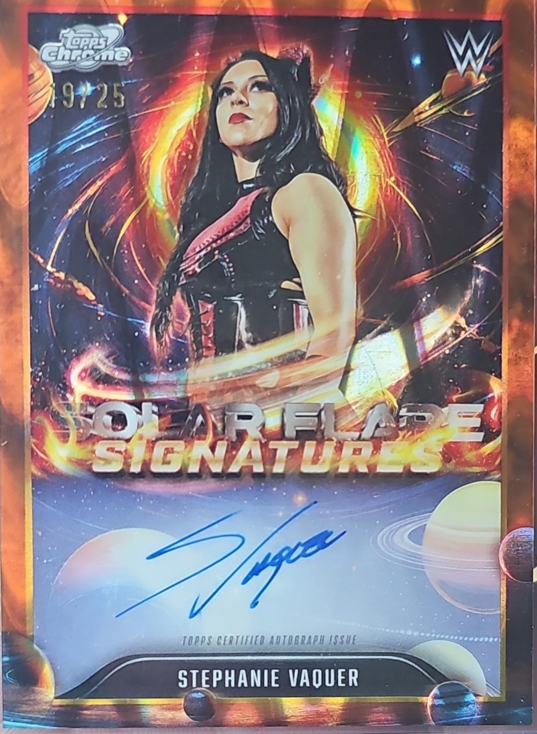 Stephanie Vaquer [Orange Galactic] #SFS-STV Prices | 2026 Topps