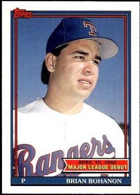 Brian Bohanon #18 Baseball Cards 1991 Topps '90 M.L. Debut