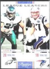 Lesean Mccoy, Rob Gronkowski #13 Football Cards 2012 Panini Prestige League Leaders