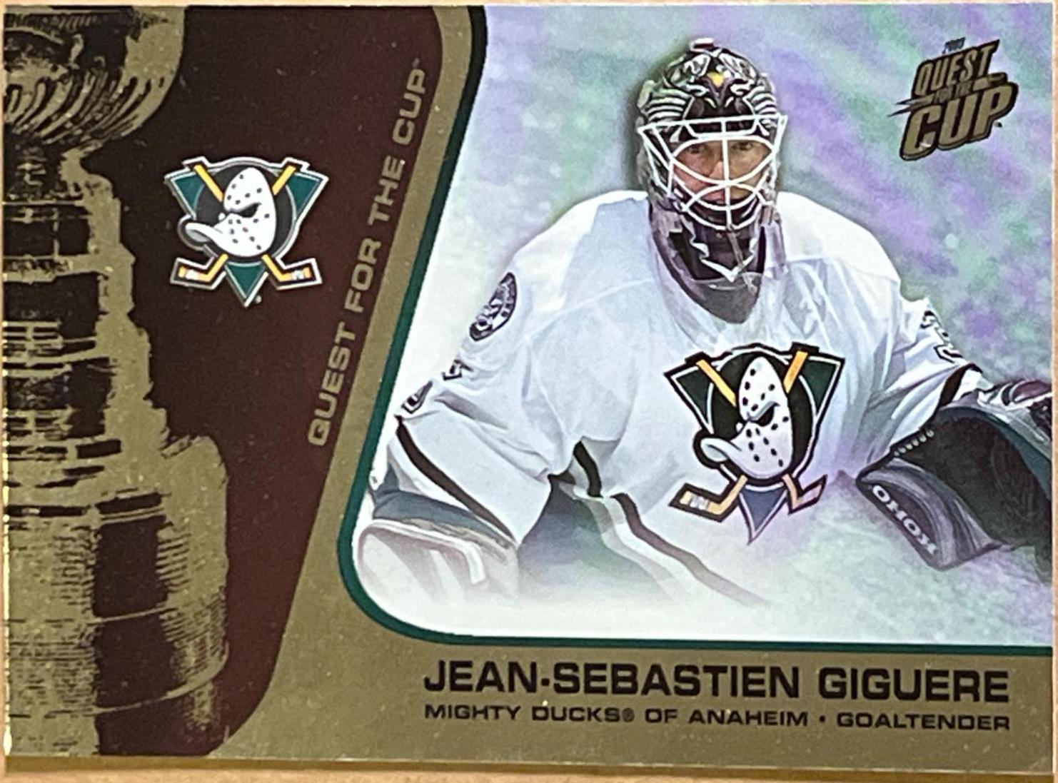 Jean-Sebastien Giguere #1 Hockey Cards 2003 Pacific Quest for the Cup