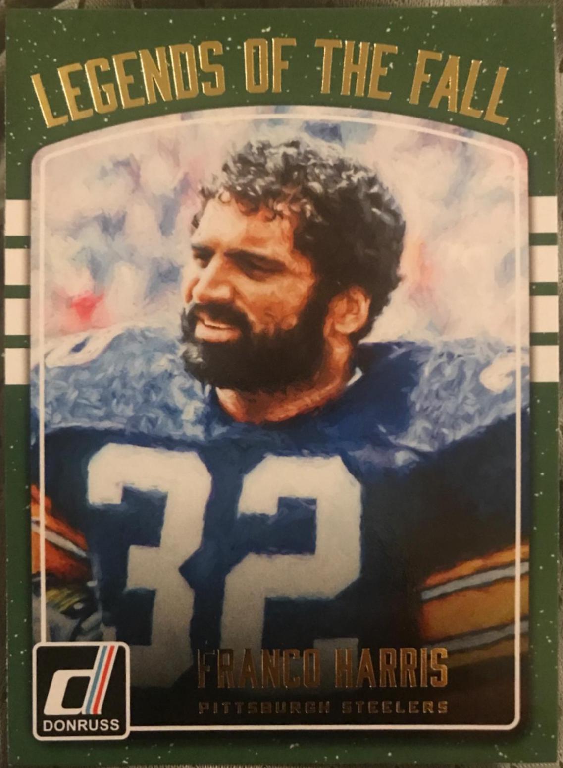 Franco Harris #12 Football Cards 2016 Panini Donruss Legends of the Fall