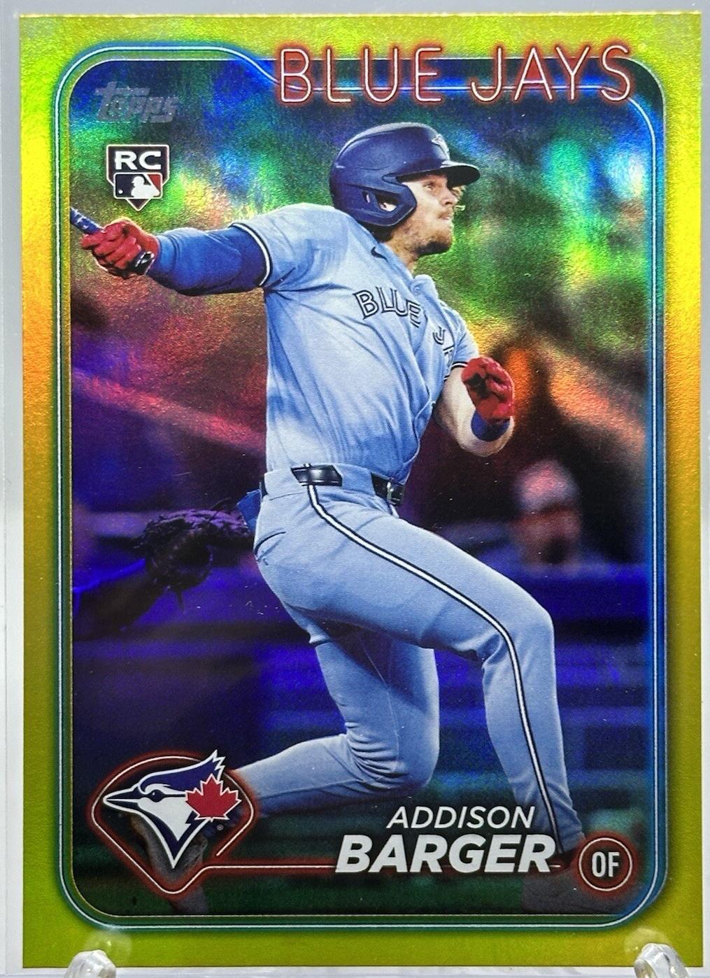 Addison Barger [Yellow Rainbow Foil] #US336